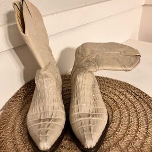 Kids allow gator cowboy boots